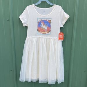 Girls Short Sleeve Comfy Tutu Dress Size L 10/12 Plus